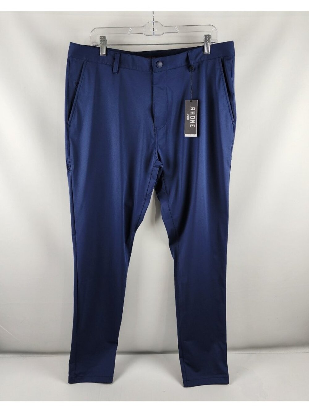 Rhone Pants Mens 36 Navy Blue Commuter Slim Skinny Leg (36x32) NWT